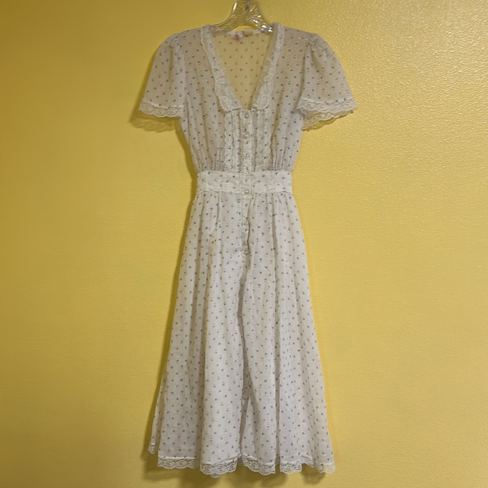 Sheer White Lace Dress